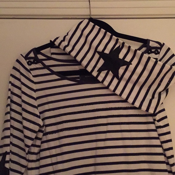 Maison Scotch Long sleeve striped blouse petite - Picture 2 of 5